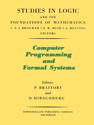 cover image of Computer Programming and Formal Systems